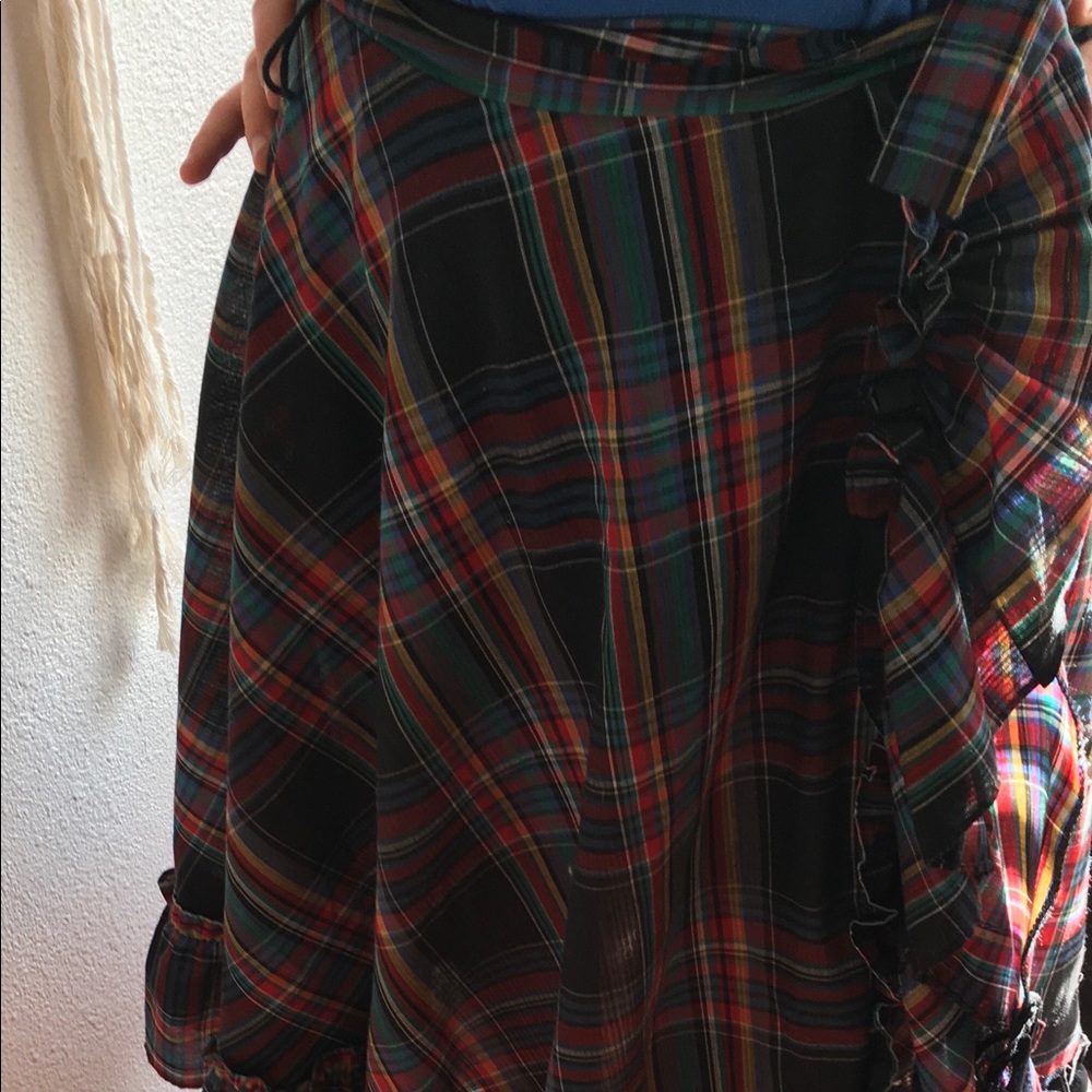 Vibrant summer wrap skirt